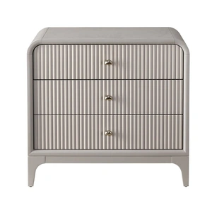 Universal Furniture WRS Elevation Wood Nightstand w/3 Drawers, Moonstone (Set of 2)