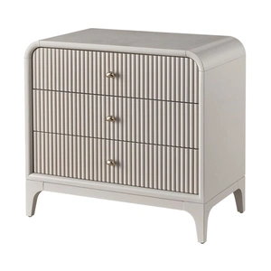 Universal Furniture WRS Elevation Wood Nightstand w/3 Drawers, Moonstone (Set of 2)