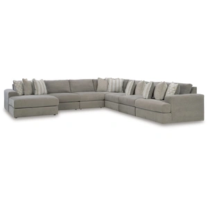 Ashley Furniture Avaliyah 7-Piece Polyester U-Shaped Modular Sectional Sofa w/Left Arm Chaise Facing