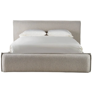 Universal Furniture Lux Fabric Platform Bed, King Size in Medina Pebble