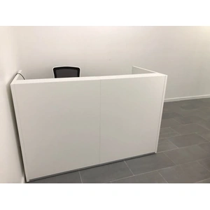 MDD Office Furniture WRS TERA 65 1/4-inch Reception Desk, White Pastel