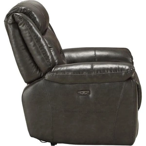 ACME Imogen Power Motion Leatherette Reclining Chair, Gray
