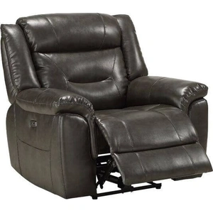 ACME Imogen Power Motion Leatherette Reclining Chair, Gray