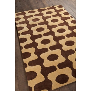 Chandra Inhabit Wool Rectangular Hand-tufted Rug, Composition 1