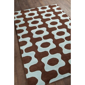 Chandra Inhabit Wool Rectangular Hand-tufted Rug, Composition 1