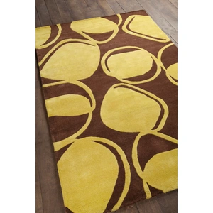Chandra Inhabit Wool Rectangular Hand-tufted Rug, Composition 3