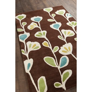Chandra Inhabit Wool Rectangular Hand-tufted Rug, Composition 5