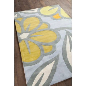 Chandra Inhabit Wool Rectangular Hand-tufted Rug, Composition 10