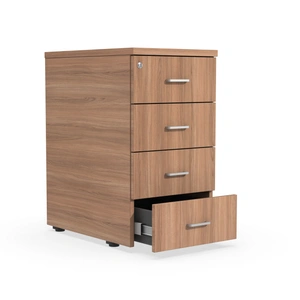 Actiu 4-Drawer Desk Height Pedestal w/Metal Runners