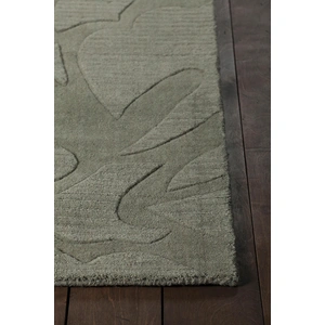 Chandra Jaipur Wool Rectangular Hand-woven Rug, Blue, Composition 3