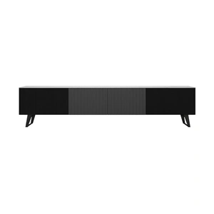 Beverly Hills Furniture JAX 79-inch TV Stand with Carrera Style Porcelain Top
