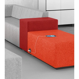 NARBUTAS Jazz Chill Out Pouf w/Power Socket on Left Hand Side