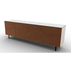 Calligaris Universal Ceramic/Wood/Glass Customizable Sideboard w/4 Doors & Metal Feet