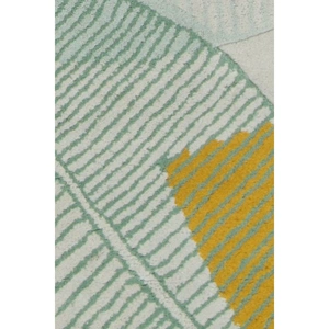 Chandra Jessica Swift Wool/Viscose Rectangular Handmade Rug, Composition 4