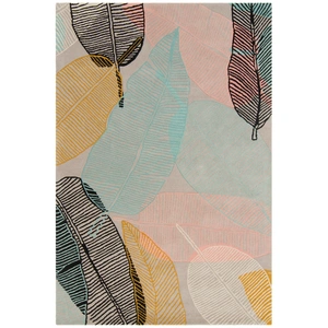 Chandra Jessica Swift Wool/Viscose Rectangular Handmade Rug, Composition 4