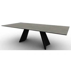 Calligaris Icaro W98.4-inch Ceramic/Wood Customizable Rectangular Dining Table