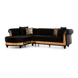 Galaxy Home Furnishings Julia Velvet Sectional Sofa