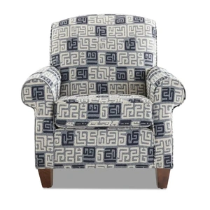 Klaussner Marie Fabric Rolled Arm Accent Chair, Samburu Denim