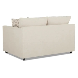 Klaussner Atlanta Fabric Loveseat, Curious Pearl/Dash Latte