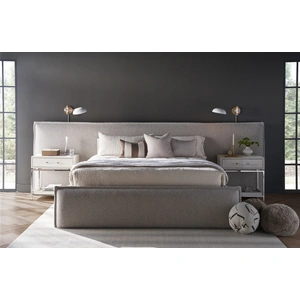 Universal Furniture Lux Fabric Platform Bedroom Set, Medina Pebble
