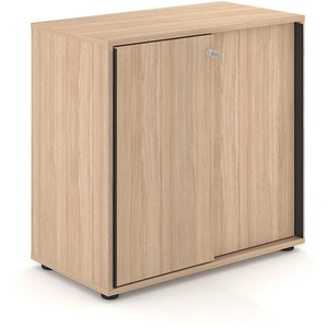 NARBUTAS Uni Slide Office Lockable Cabinet w/Sliding Doors & 4 Shelves