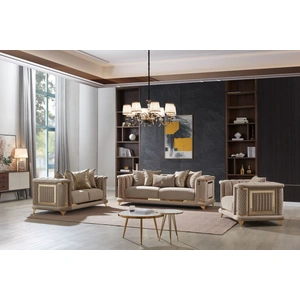 Cosmos Furniture Kate Fabric Living Room Set, Mauve