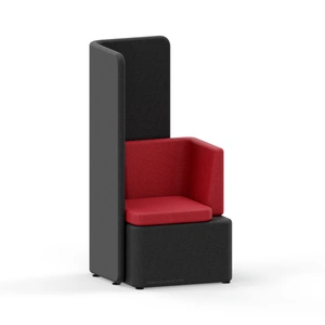 MDD Office Furniture KAIVA Modular Small Seat w/Right Backrest & High Left Screen