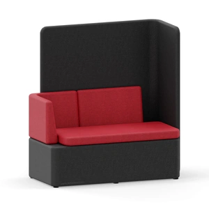 MDD Office Furniture KAIVA Modular Large Seat w/Left Backrest & High Right Screen
