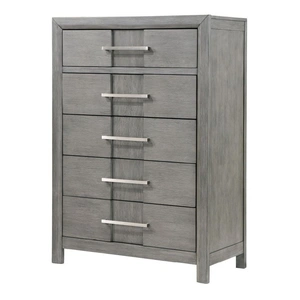 Galaxy Home Furnishings Kenzo 5-Drawer Wood Veneer Chest