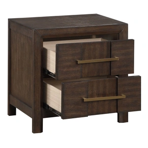 Galaxy Home Furnishings Kenzo 2-Drawer Wood Veneer Nightstand