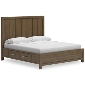 Ashley Furniture SM Cabalynn Wood Panel Bedroom Set, Light Brown