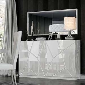 Franco Furniture, Spain Kiu Modern 2-Door Buffet, White
