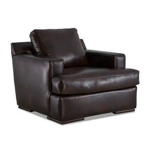 Klaussner Alhambra Leather Chair, Sassari Brown
