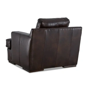 Klaussner Alhambra Leather Chair, Sassari Brown