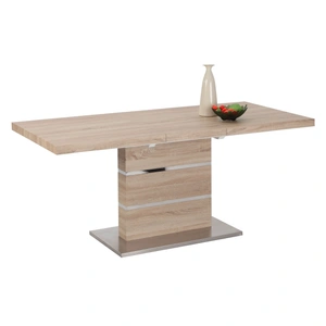 Chintaly Imports Labrenda Extendable Dining Table, Light Oak