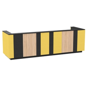 NARBUTAS Domino 142-inch Reception Desk, Color Combination 2
