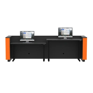 NARBUTAS Domino 142-inch Reception Desk, Color Combination 3