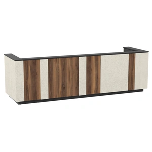 NARBUTAS Domino 142-inch Reception Desk, Color Combination 4