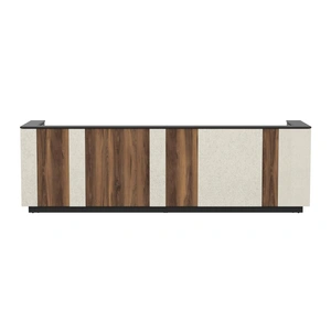 NARBUTAS Domino 142-inch Reception Desk, Color Combination 4