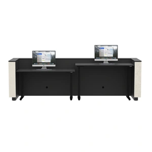 NARBUTAS Domino 142-inch Reception Desk, Color Combination 4