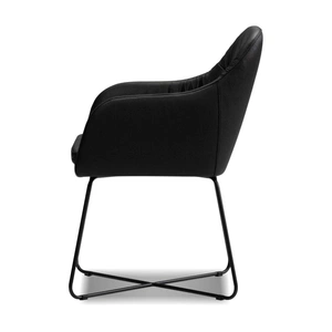 Mobital Vaughn Leather Lounge Chair, Black