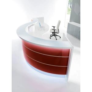 MDD Office Furniture Valde 165-inch Curved Reception Desk