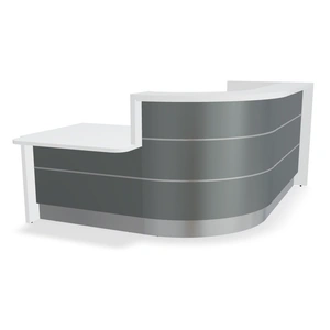 MDD Office Furniture Valde 96-inch Corner Reception Desk w/Right Counter Top