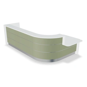 MDD Office Furniture Valde 135-inch Corner Reception Desk w/Counter Top