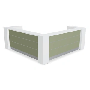 MDD Office Furniture Valde 114-inchx114-inch Corner Reception Desk