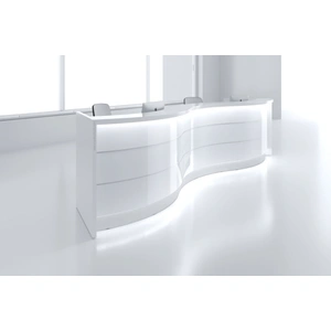 MDD Office Furniture Valde 179-inch Curved Reception Desk