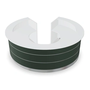 MDD Office Furniture Valde 126-inch Curved Reception Desk