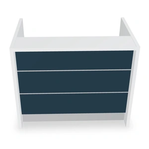 MDD Office Furniture Valde 53-inch Straight Small Reception Desk
