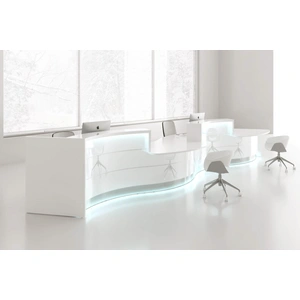 MDD Office Furniture Valde 250-inch Curved Reception Desk w/Counter Top
