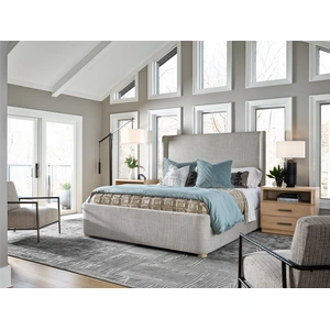 Universal Furniture Daybreak Fabric Panel Bed, Solaz Sand/White Oak